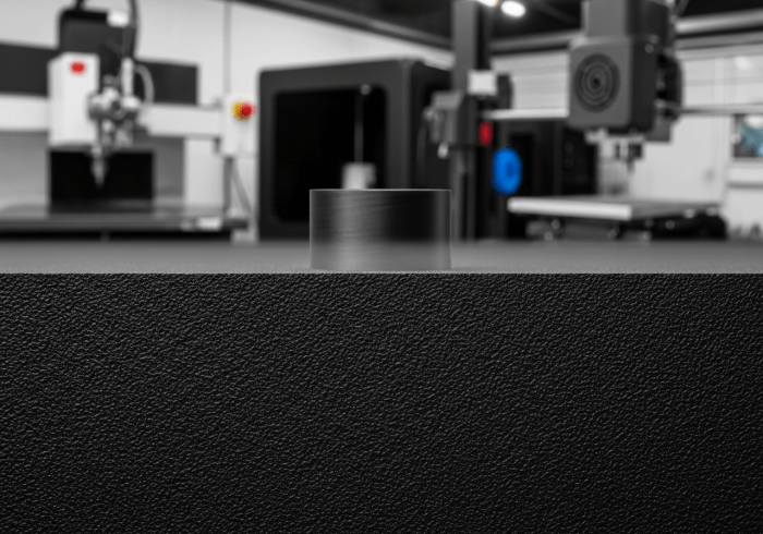 A prototype enclosure machined from raw, natural-colored ABS plastic