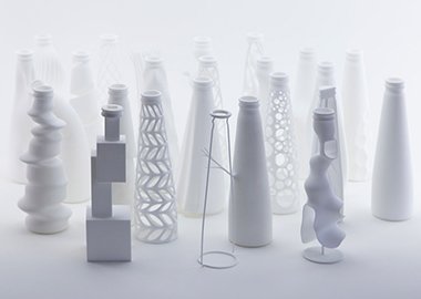 A bottle preform, representing the blow molding of HDPE for containers
