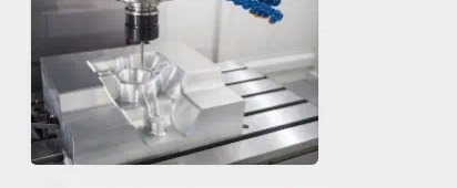 CNC milling a metal block