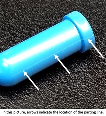 parting line in injection molding