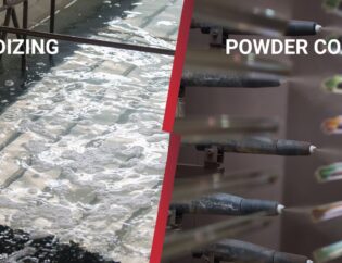 anodized aluminum vs powder coating Honyo