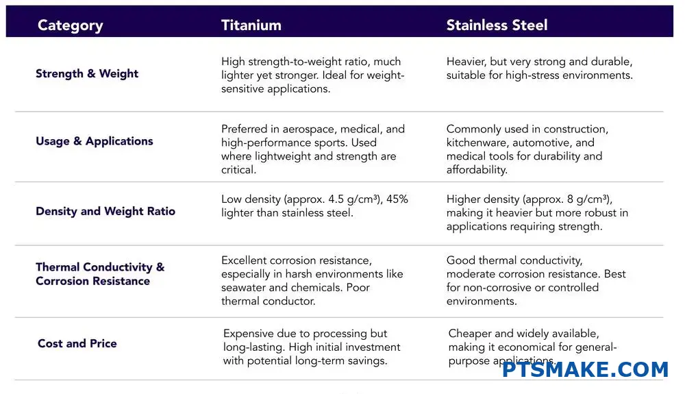 cost of titanium vs steel Honyo