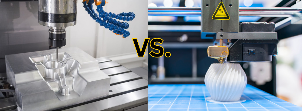 cnc machine vs 3d printer