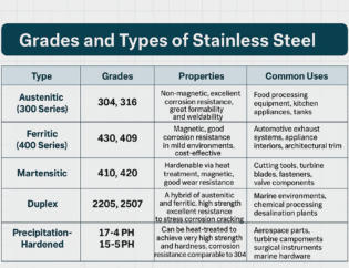 corrosion resistant steel grades Honyo