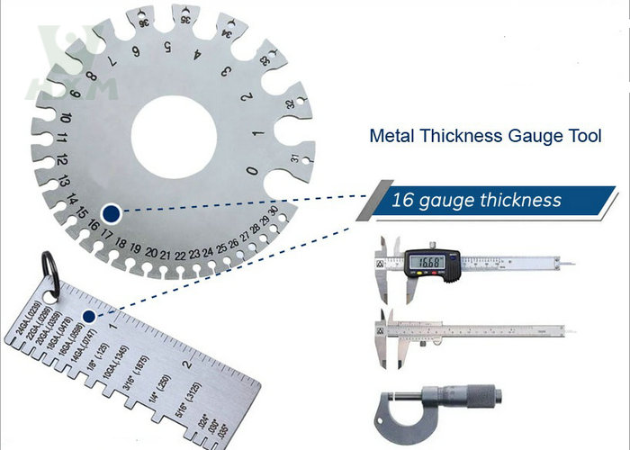 16 gauge thickness stainless steel
