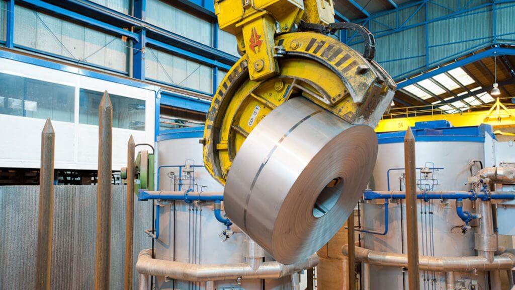 polish galvanized steel